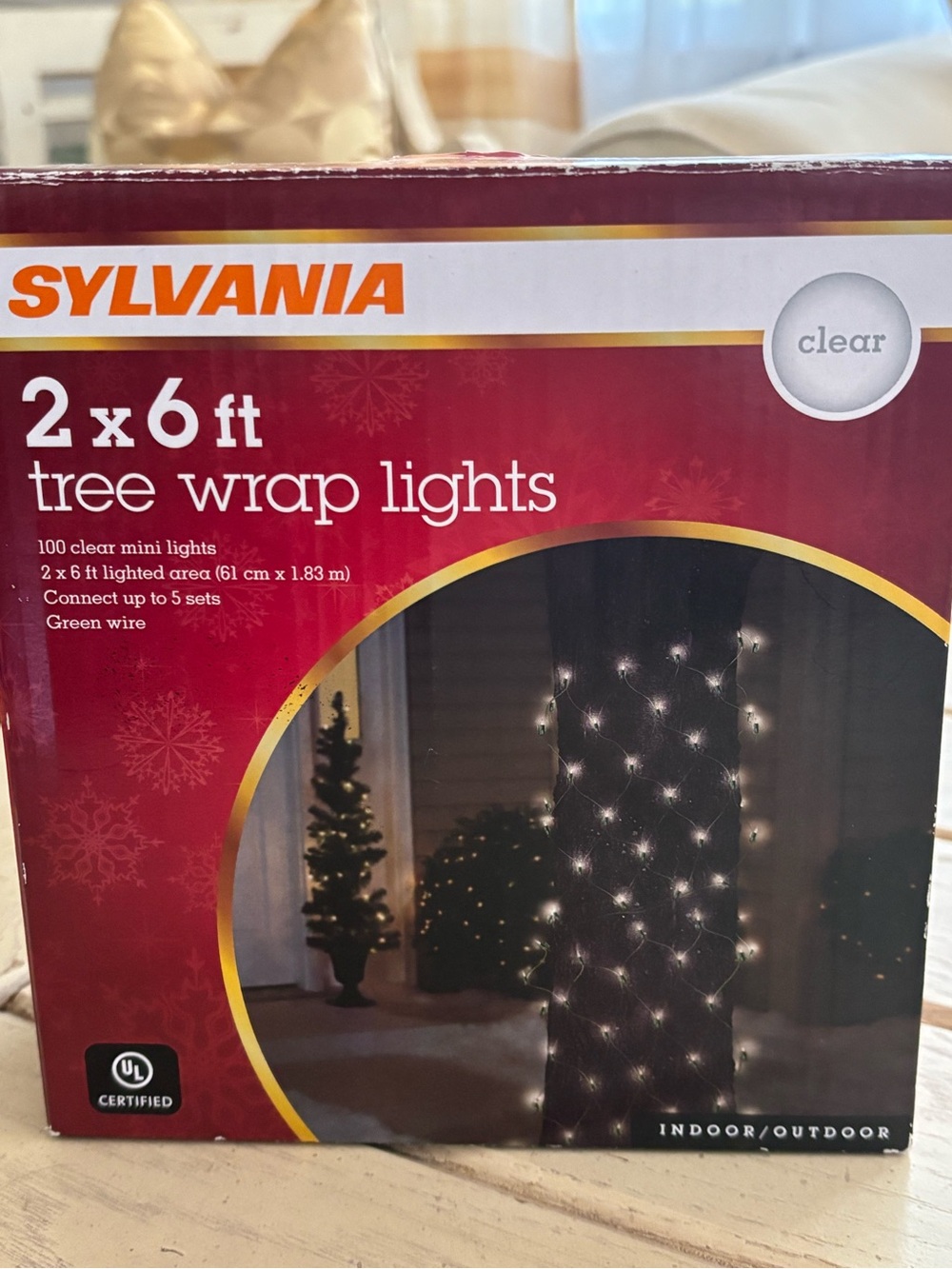 Sylvania 2 x 6 ft tree wrap lights